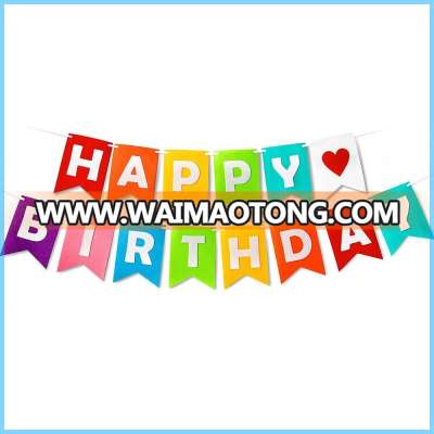 Custom Laser Cut Felt Letters Garland Happy Birthday Bunting Banners